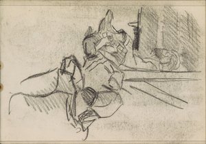 Hazug ember, valószínűleg alszik alkotó: Isaac Israels