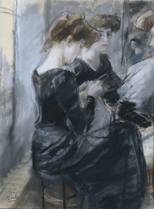 Modistenatelier alkotó: Isaac Israels