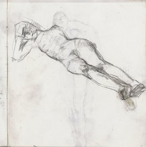 Fekvő női akt alkotó: Isaac Israels