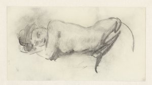 Fekvő női akt alkotó: Isaac Israels