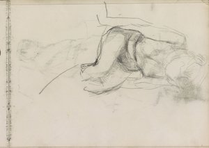 Ülő női akt alkotó: Isaac Israels