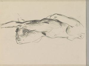 Álló női akt alkotó: Isaac Israels
