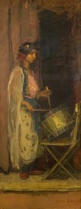 Az egyiptomi doboslány (olaj, vászon) alkotó: Isaac Israels