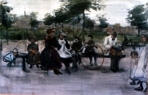 A Park Bench, Amszterdam alkotó: Isaac Israels