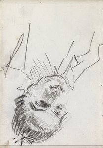 Női fej, enyhén döntött alkotó: Isaac Israels