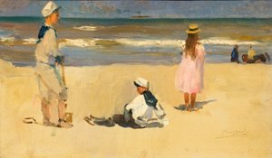Német: Am Strand A tengerparton alkotó: Isaac Israels