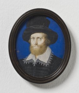 George Clifford admirális, Cumberland 3. grófja, 1600 körül (akvarell, pergamen) alkotó: Isaac Oliver