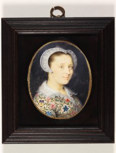 Elizabeth Harding, Mrs. Isaac Oliver (akvarell pergamen) alkotó: Isaac Oliver