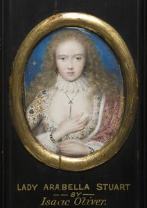 Lady Arabella Stuart (akvarell, pergamen)