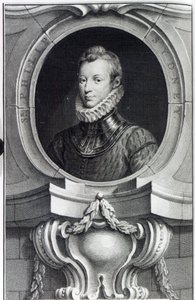 Sir Philip Sidney, metszett Jacobus Houbraken, 1743 alkotó: Isaac Oliver