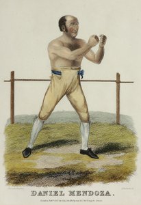 Daniel Mendoza, P. Roberts metszete, 1822-ben megjelent (színes metszet) alkotó: Isaac Robert (after) Cruikshank