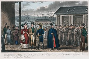 Csodálatos Jem az 1821-es Chatham-i Naval Dock Yard elítéltek között alkotó: Isaac Robert Cruikshank