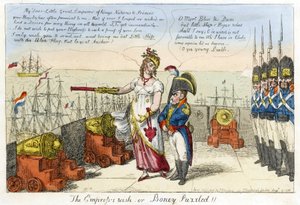 A császárnő kívánsága vagy Boney rejtélyes! alkotó: Isaac Robert Cruikshank