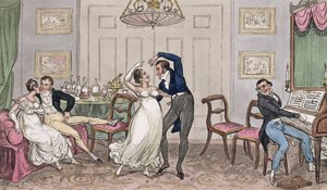 Bevezetés: A logika meleg pillanatai, Jerry, Tom és Corinthian Kate, Pierce Egan „Life in London” című művéből, 1821 (színes akvatinta) alkotó: Isaac, Robert and George Cruikshank
