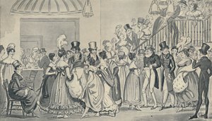 In the Saloon at Covent Garden, 1821, 1920. Művészek: Isaac Robert Cruikshank, George Cruikshank.