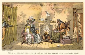 Tom és Jerry, ravaszul elkapják Kate-et és Sue-t, és elmondják a szerencséjüket alkotó: Isaac, Robert and George Cruikshank