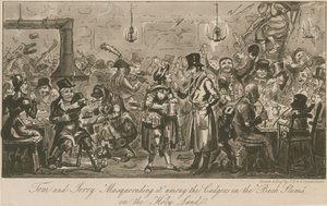 Tom és Jerry a szentföldi "hátsó nyomornegyedekben" álcázzák a káderek közé alkotó: Isaac, Robert and George Cruikshank