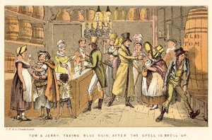 Tom és Jerry elfoglalják a Blue Ruin-t, miután a varázslat feloszlik alkotó: Isaac, Robert and George Cruikshank