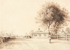 Kilátás a Liverpool és a Manchester Railway vonalára