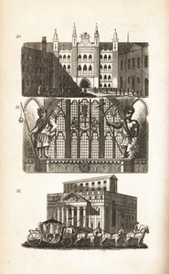 London Guildhall, Gog and Magog és a Mansion House alkotó: Isaac Taylor