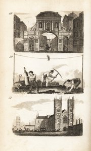 Temple Bar, Paviors és a Westminster Abbey alkotó: Isaac Taylor