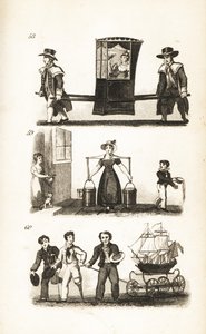 A szedánszék, a tejeslány és a tengerészek és a hajó alkotó: Isaac Taylor