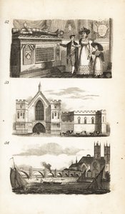 Sírok a Westminster Abbeyben, a Westminster Hallban és a Westminster Bridge-ben alkotó: Isaac Taylor