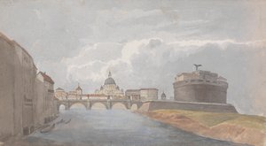 A Tiberisben/ St. Angelo kastélyában alkotó: Isaac Weld