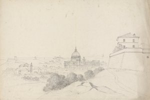 Szent Péter és környéke, Róma alkotó: Isaac Weld