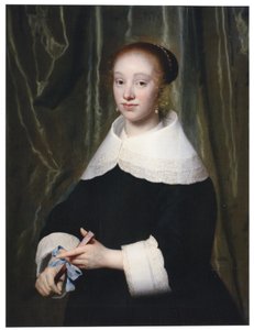 Esther Bary (1630-1696) portréja, 1652 körül, Jan Hendrik Lestevenon menyasszonya. alkotó: Isaack Luttichuys