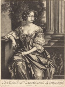 Northumberland helyes, tisztelt Erzsébet grófnője alkotó: Isaak Beckett after Sir Peter Lely