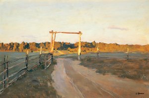 Nyári este, 1900. alkotó: Isaak Ilyich Levitan