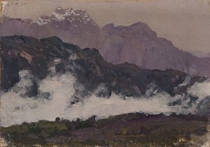 Az Alpok, 1897 alkotó: Isaak Ilyich Levitan