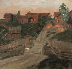 A nap utolsó sugarai, 1899. alkotó: Isaak Ilyich Levitan