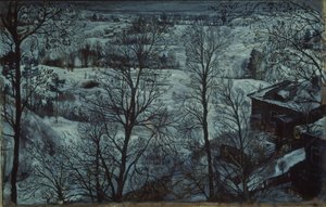 Téli táj, 1917 alkotó: Isaak Israilevich Brodsky