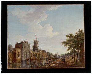 A Catharijnepoort Utrechtben alkotó: Isaak Ouwater