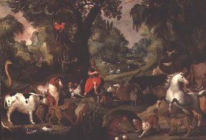 Orpheus elvarázsolja az állatokat (panel)