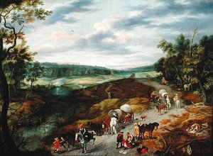 Tolvajok megtámadják az utazók konvoját, 1656