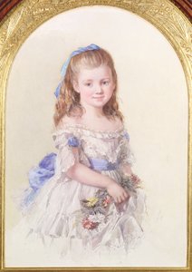 Winifred Mary Bombass portréja, tíz éves, 1872 alkotó: Isabel Oakley Naftel