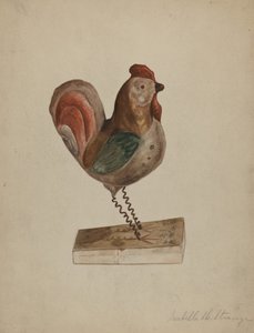 Pa. Német játékkakas fújtatóval alkotó: Isabelle De Strange
