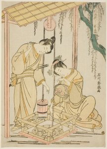 Modern paródiája a "Tales of Ise" jól megfékezhető epizódjáról alkotó: Ishikawa Toyonobu