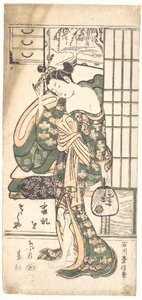 Nyári fűzfa a szellőben alkotó: Ishikawa Toyonobu