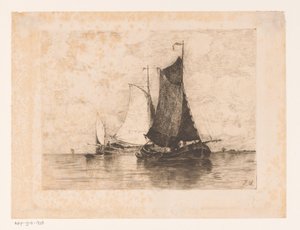 Hajók a Scheldten alkotó: Isidore Meyers