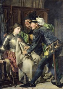 Jeanne of Arc (1412-31) Megsértették a börtönben, 1866 alkotó: Isidore Patrois
