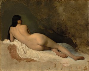 Tanulmány egy fekvő aktról, c. 1841.