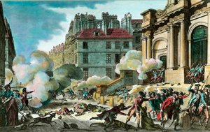 francia forradalom: IV. év 13-án; Bonaparte tábornok (I. Bonaparte Napóleon) hozta a fegyvereket, a felkelők lőttek a párizsi Szent Rókus-templom lépcsőjén október 4-én.