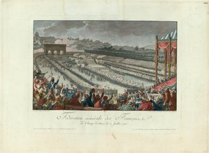 A Szövetség Fesztiválja Champ de Mars-ban 1790. július 14-én.