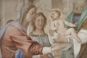 Részlet: Jézus bemutatása a templomban alkotó: Isidoro Bianchi