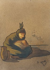 Női kretén Boíban alkotó: Isidre Nonell