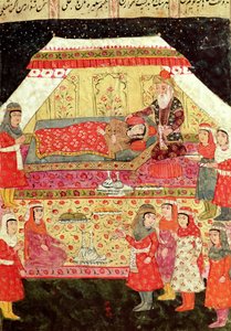 Hárem-jelenet, illusztráció a „Shahnama”-ból (Királyok könyvéből), Abu